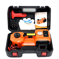 12V 5.0 Ton Electric Hydraulic Floor Jack Lifting Tool 3 in 1 Set Whole Set of Car Repair Tool Kit Electric Car Jacks